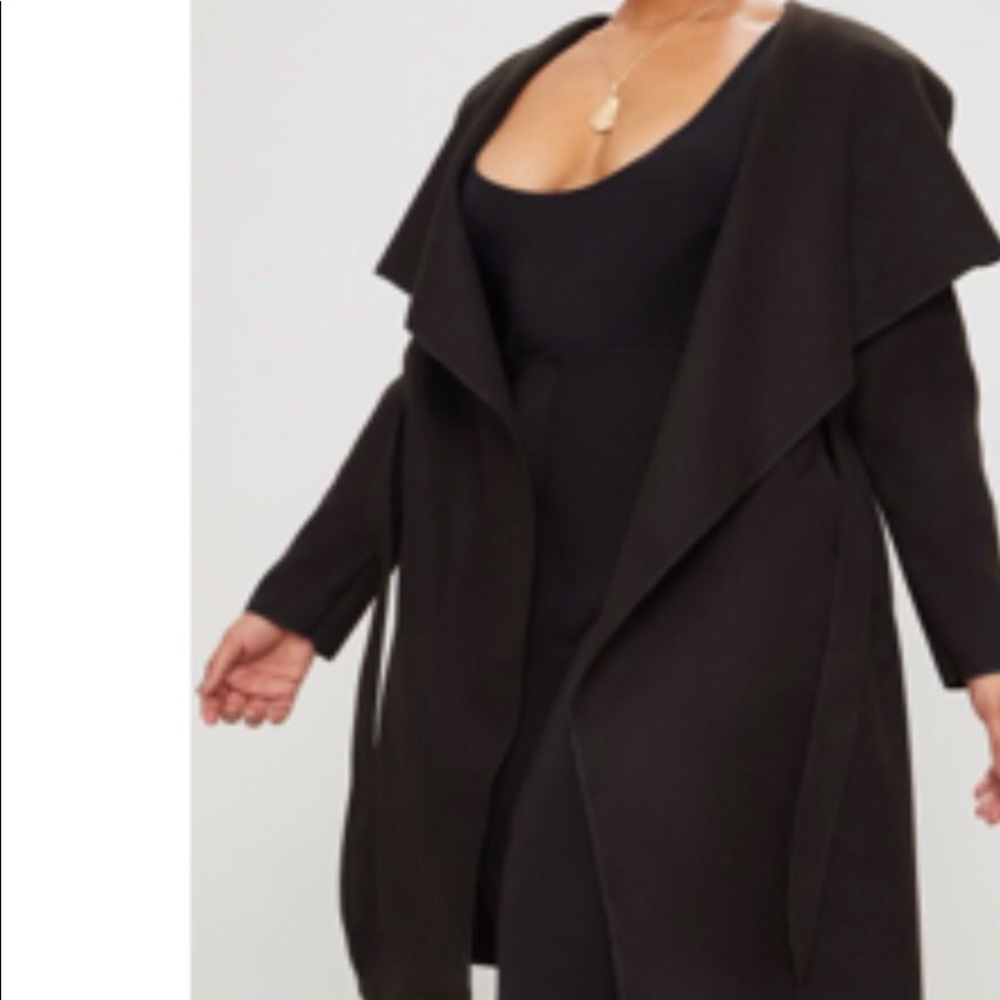 Black waterfall jacket